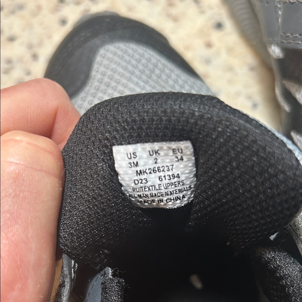 Merrell Kids Black and Gray Sneakers - Picture 2 of 3